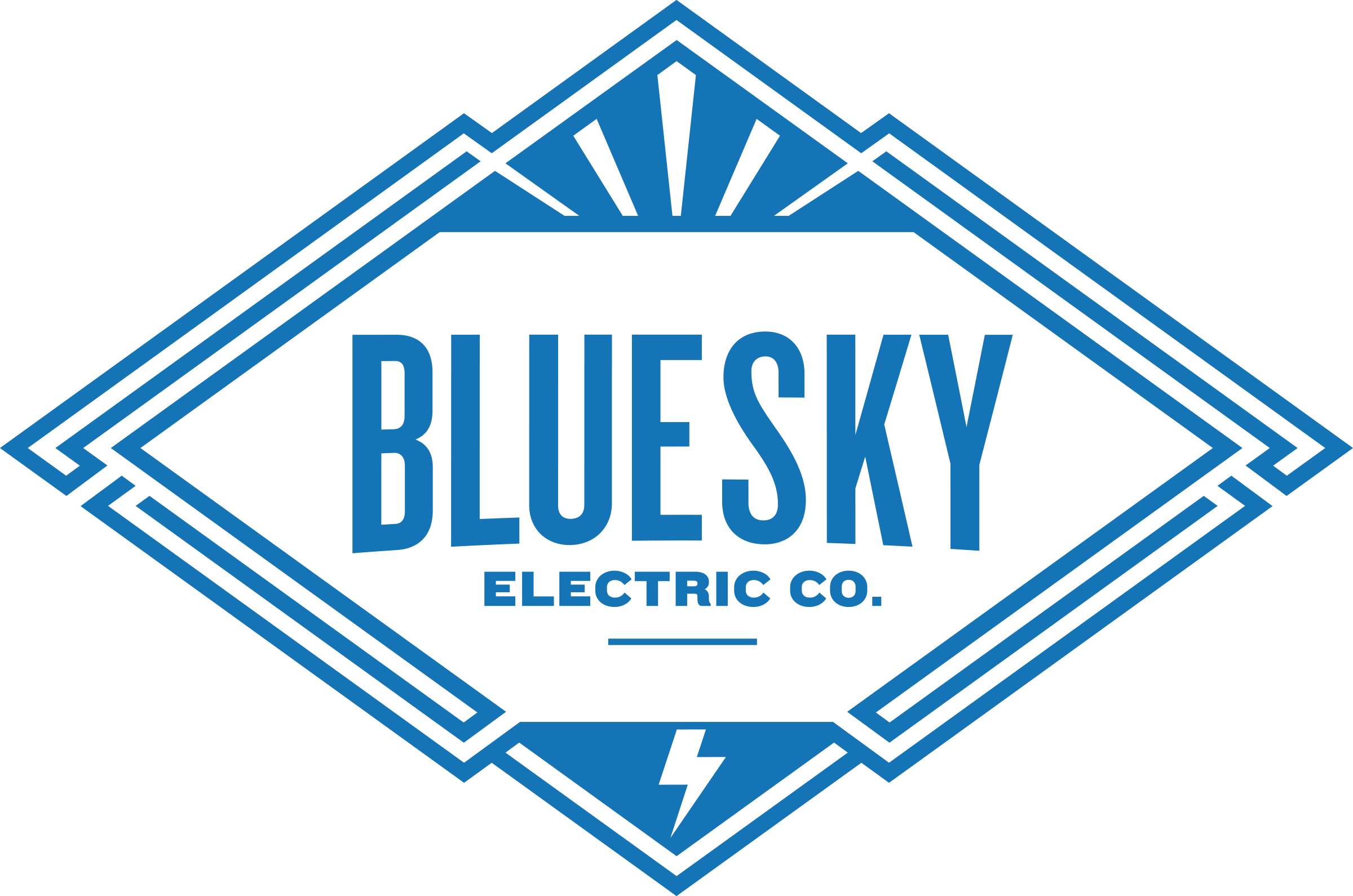 BlueSky Electric, Solar, & EV Charging Logo